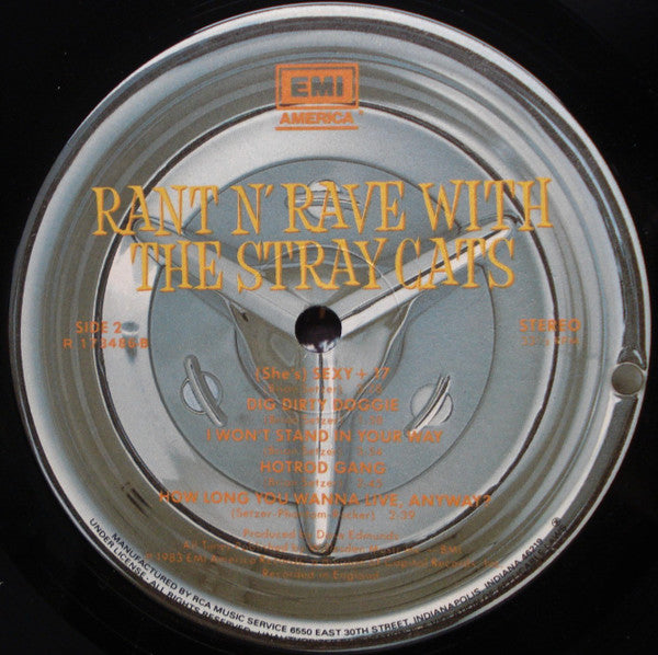 Stray Cats : Rant N' Rave With The Stray Cats (LP, Album, Club, RCA)
