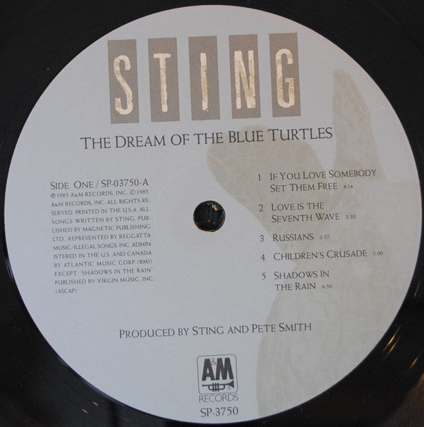 Sting : The Dream Of The Blue Turtles (LP, Album, RCA)