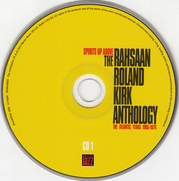 Rahsaan Roland Kirk* : Spirits Up Above: The Rahsaan Roland Kirk Anthology - The Atlantic Years 1965-1976 (2xCD, Comp)
