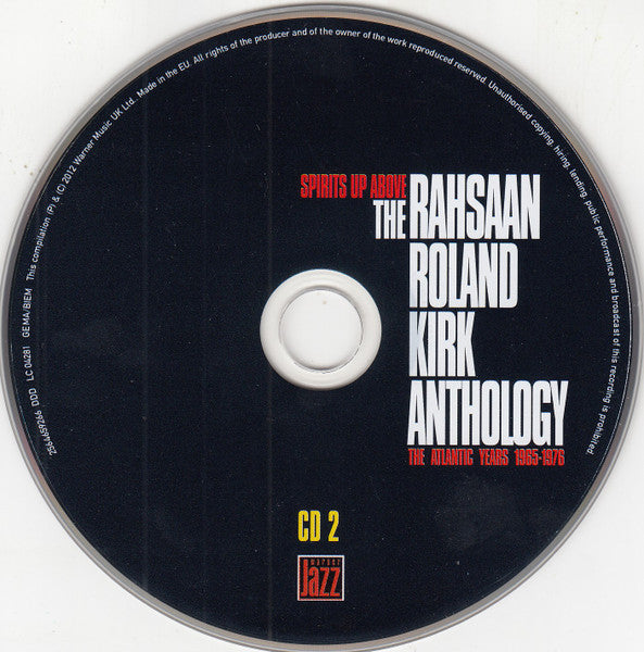 Rahsaan Roland Kirk* : Spirits Up Above: The Rahsaan Roland Kirk Anthology - The Atlantic Years 1965-1976 (2xCD, Comp)