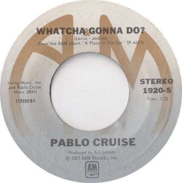 Pablo Cruise : Whatcha Gonna Do? (7", Single, Styrene, Ter)