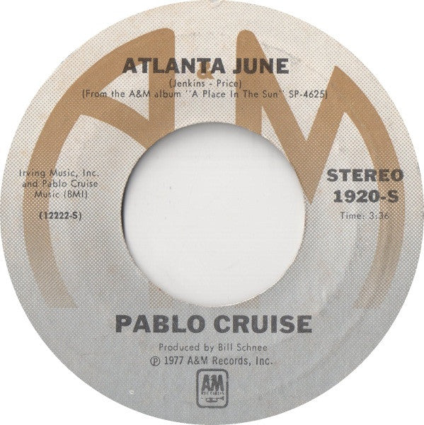 Pablo Cruise : Whatcha Gonna Do? (7", Single, Styrene, Ter)