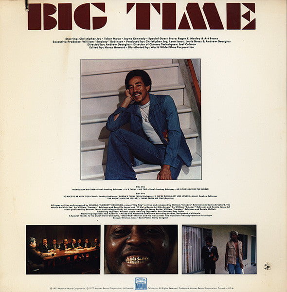 Smokey Robinson : Big Time (Original Music Score From The Motion Picture) (LP)