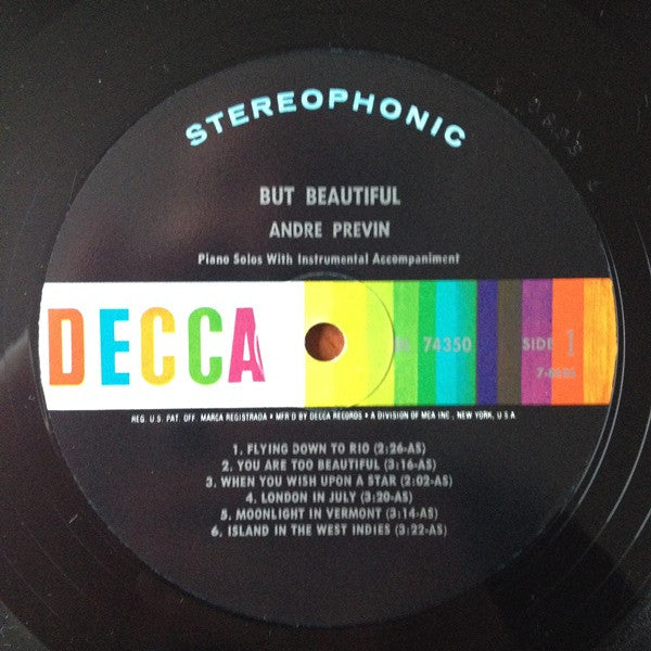 André Previn : But Beautiful (LP, Album, RP)