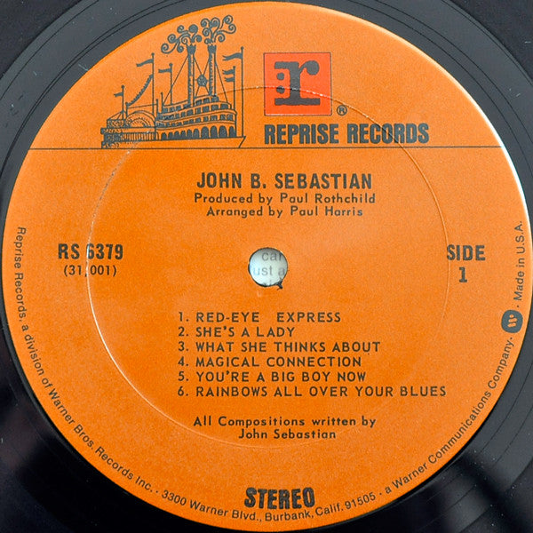 John B. Sebastian* : John B. Sebastian (LP, Album, RE, Gat)