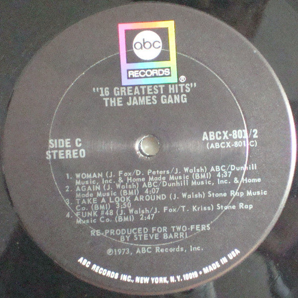 James Gang : 16 Greatest Hits (2xLP, Comp)