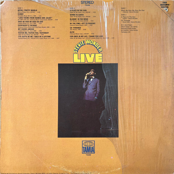 Stevie Wonder : Stevie Wonder Live (LP, Album)