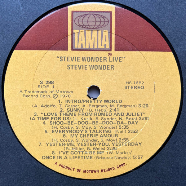 Stevie Wonder : Stevie Wonder Live (LP, Album)