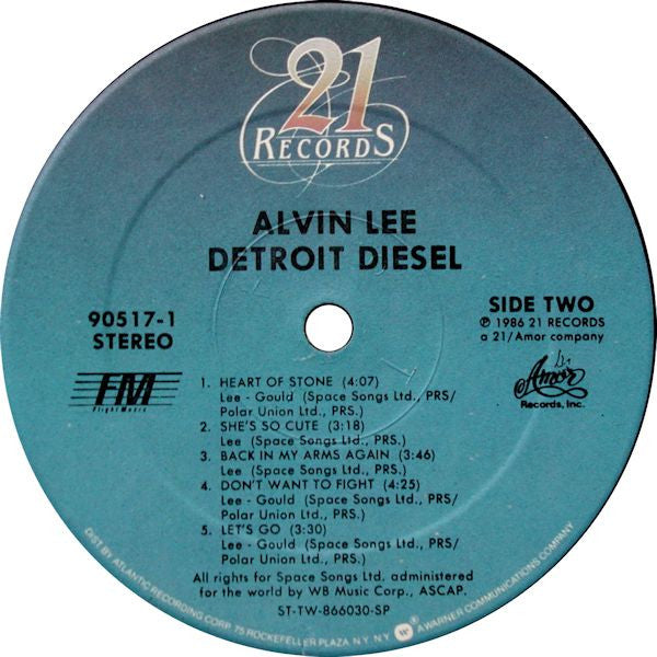 Alvin Lee : Detroit Diesel (LP, Album, Promo)