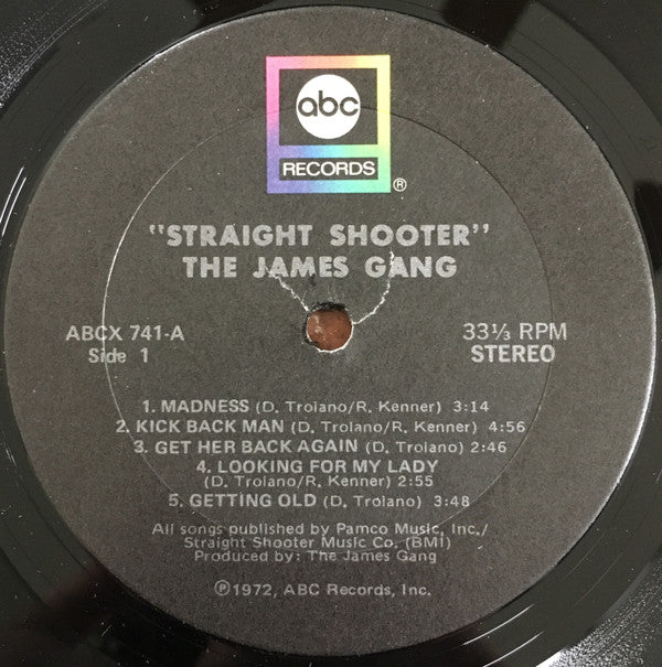 James Gang : Straight Shooter (LP, Album)