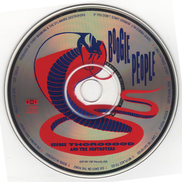 George Thorogood And The Destroyers* : Boogie People (CD, Album, Club)