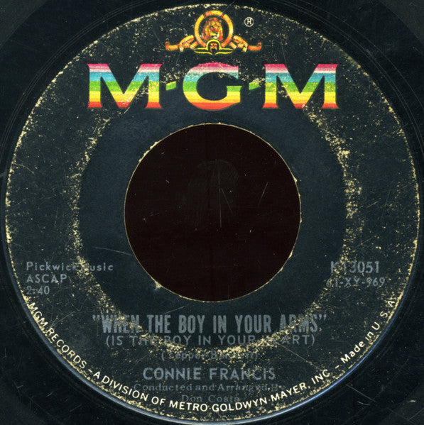 Connie Francis : When The Boy In Your Arms (Is The Boy In Your Heart) / Baby's First Christmas (7")