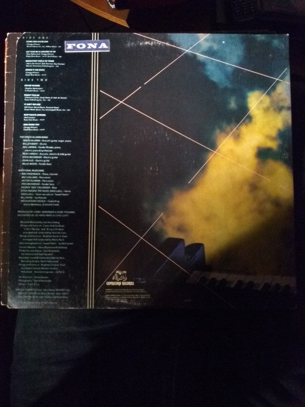 The Gregg Allman Band : Playin' Up A Storm (LP, Album, Jac)