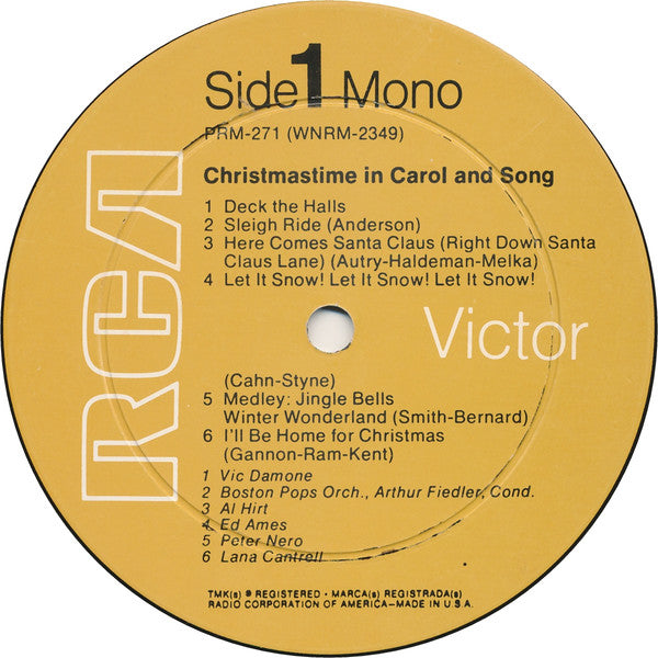 Various : Christmastime In Carol And Song (LP, Comp, Mono)