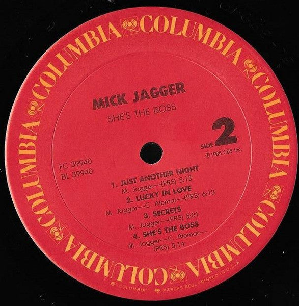 Mick Jagger : She's The Boss (LP, Album, Car)
