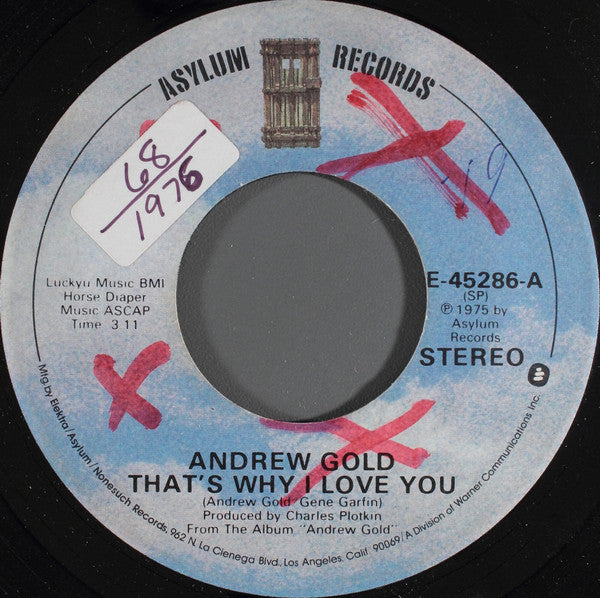 Andrew Gold : That's Why I Love You (7", Single)