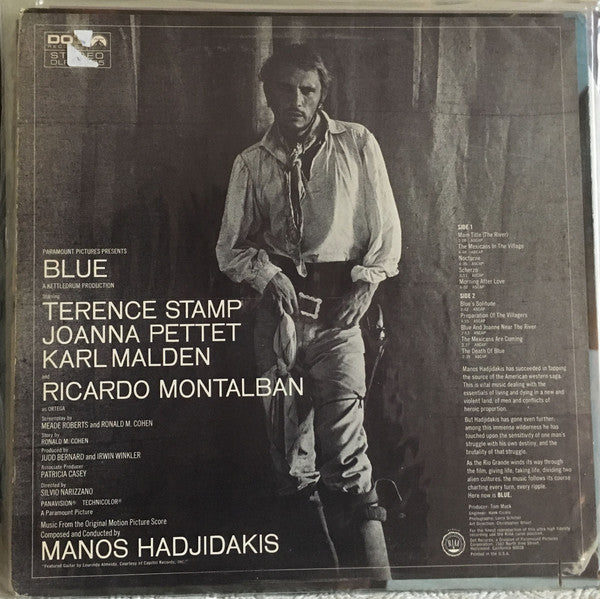 Manos Hadjidakis : Blue (Music From The Original Motion Picture Score) (LP, Album)