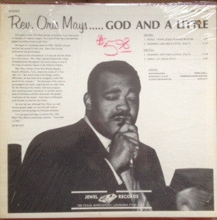 Rev. Oris Mays : God And A Little (LP)