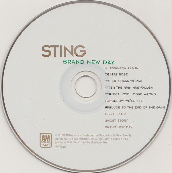 Sting : Brand New Day (CD, Album, Mat)