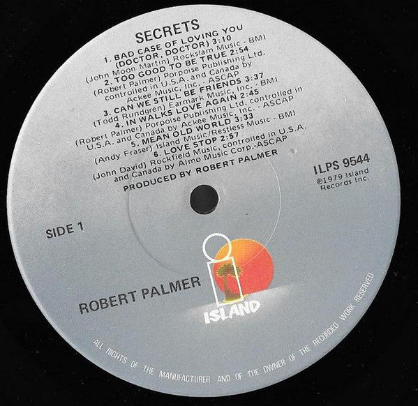 Robert Palmer : Secrets (LP, Album, Jac)