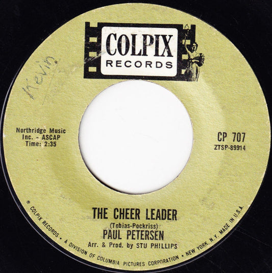 Paul Petersen : The Cheer Leader / Polka Dots And Moonbeams (7")