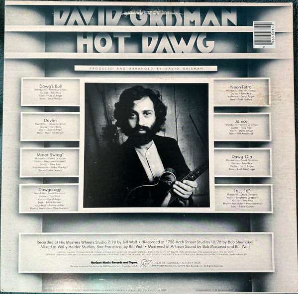 David Grisman : Hot Dawg (LP, Album, RP, Ind)