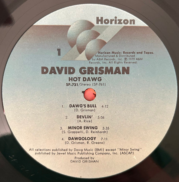 David Grisman : Hot Dawg (LP, Album, RP, Ind)