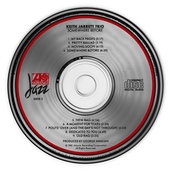 Keith Jarrett Trio : Somewhere Before (CD, Album, RE)