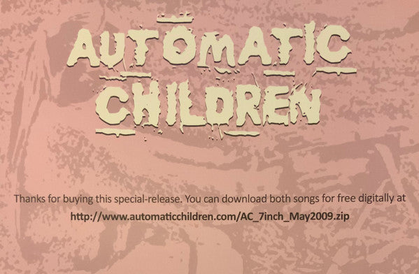 Automatic Children : Automatic Children (7", Single, Num)