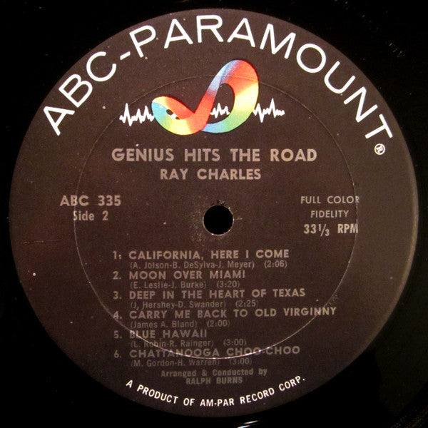 Ray Charles : The Genius Hits The Road (LP, Album, Mono)