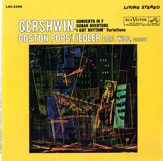 Gershwin* : Boston Pops* / Fiedler*, Earl Wild : Concerto In F / Cuban Overture / "I Got Rhythm" Variations (LP, RE, Ind)