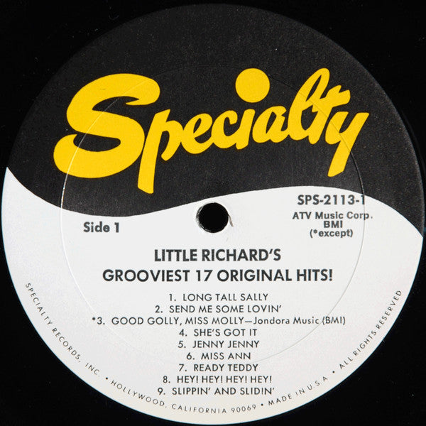 Little Richard : Little Richard's Grooviest 17 Original Hits! (LP, Comp, RE)