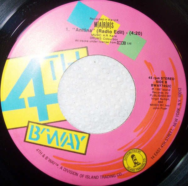 M|A|R|R|S : Pump Up The Volume (7", Single)