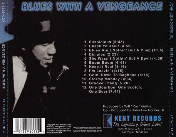 John Lee Hooker, Jr. : Blues With A Vengeance (CD, Album)