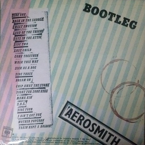 Aerosmith : Live! Bootleg (2xLP, Album, Gat)