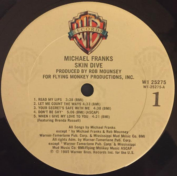 Michael Franks : Skin Dive (LP, Album, Club, Col)