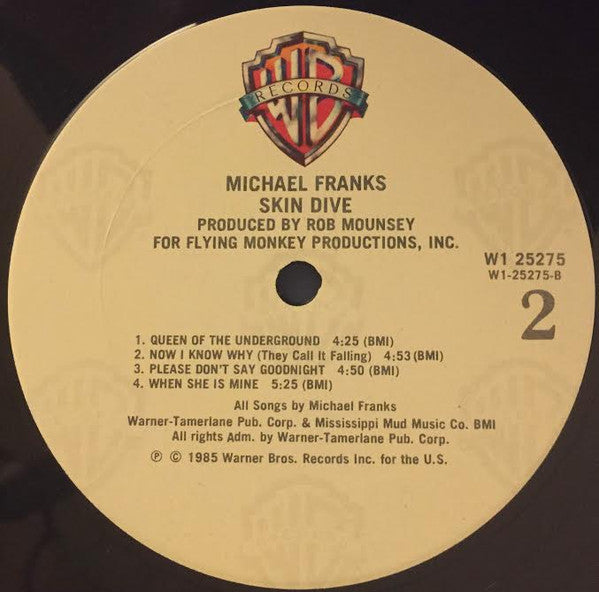Michael Franks : Skin Dive (LP, Album, Club, Col)