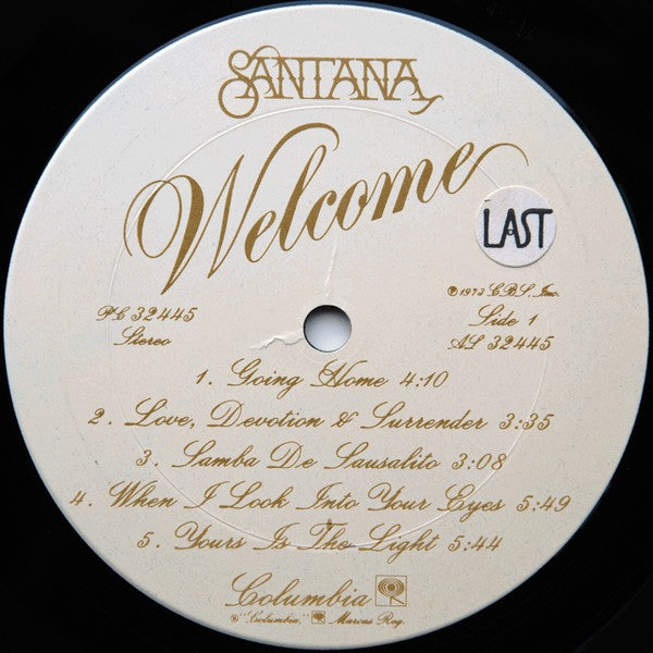 Santana : Welcome (LP, Album, Ter)