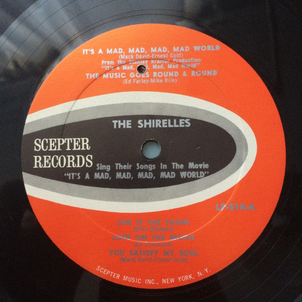The Shirelles : Sing Their Songs In The Movie "It's A Mad, Mad, Mad, Mad World" (LP, Album, Mono)