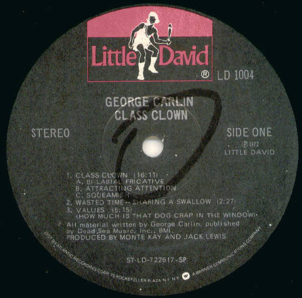 George Carlin : Class Clown (LP, Album, RE, SP )
