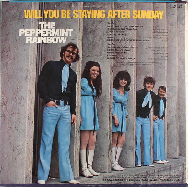 The Peppermint Rainbow : Will You Be Staying After Sunday (LP, Album, Promo)