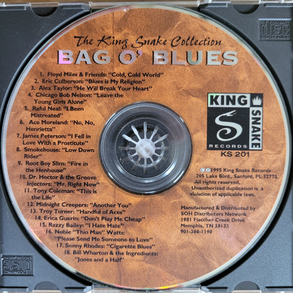 Various : Bag O' Blues - The King Snake Collection (CD, Comp)