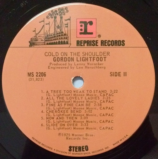 Gordon Lightfoot : Cold On The Shoulder (LP, Album, San)