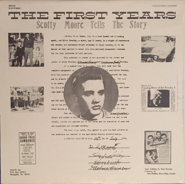 Elvis Presley : The First Years (LP, Comp, Mono, Ltd)