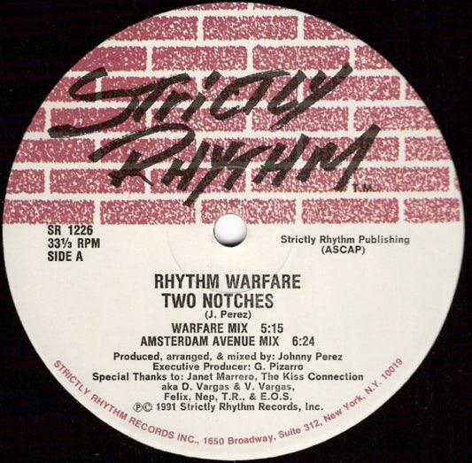 Rhythm Warfare : Two Notches (12")