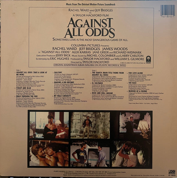 Various : Against All Odds (Music From The Original Motion Picture Soundtrack) (LP, Album, Club)