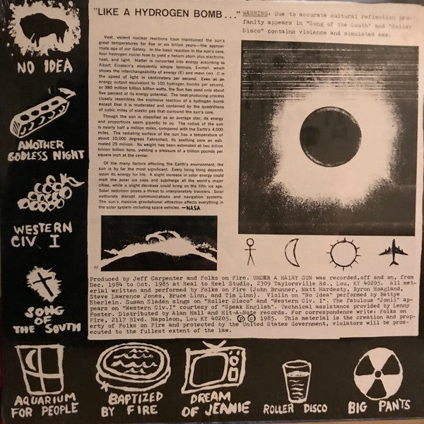 Folks On Fire : Under A Hairy Sun (LP)