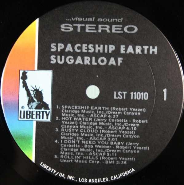 Sugarloaf : Spaceship Earth (LP, Album, Ter)