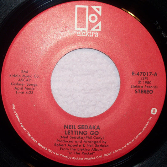 Neil Sedaka : Letting Go  (7")