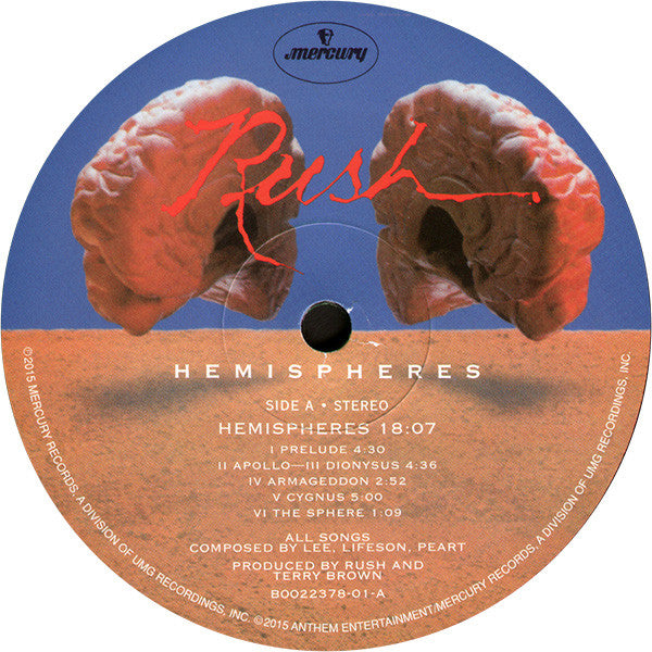 Rush : Hemispheres (LP, Album, RE, RM, 200)